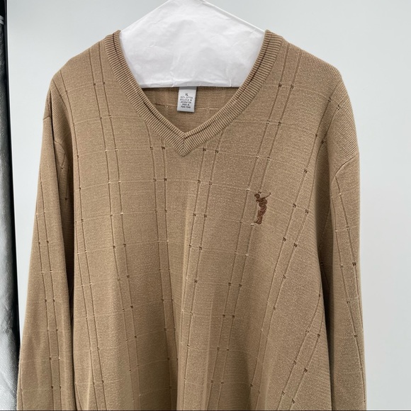 Cypress Links Men’s Tan Sweater - Picture 2 of 4